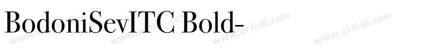 BodoniSevITC Bold字体转换